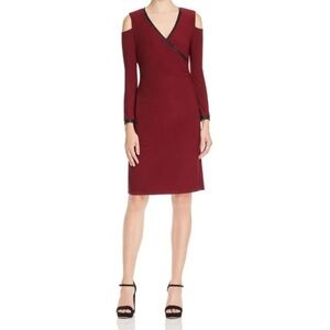Cold Shoulder Garnet Dress